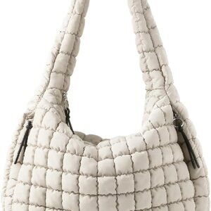 Luxurious Lightweight Puffer Tote Bag for Women - Water-Resistant & Stylish
